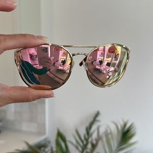 Pink Quay Australia x Desi Perkins Aviator Sunglasses